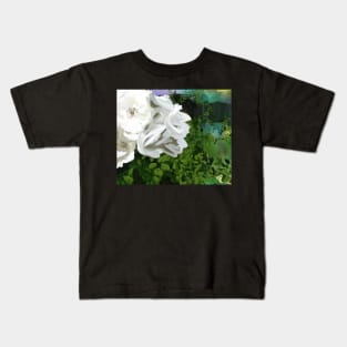 White Rose Bush Kids T-Shirt